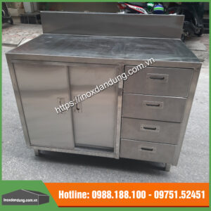 Báo giá tủ inox có ngăn kéo