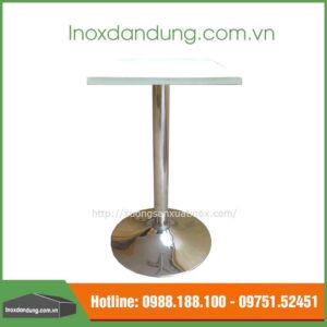Bàn đế tròn inox