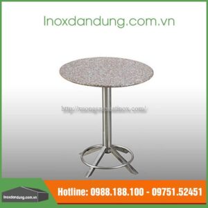 Bàn inox mặt đá