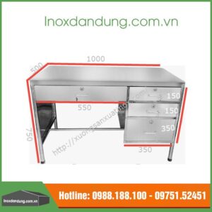 Bàn làm việc inox