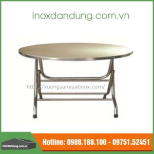 Bàn tròn inox