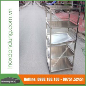 Báo giá kệ inox 5 tầng loại tốt
