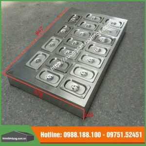 Báo giá khay topping inox