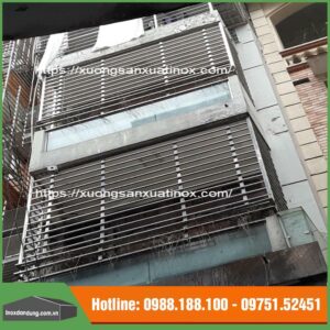 Báo giá chuồng cọp inox loại 304 và 201 ban công