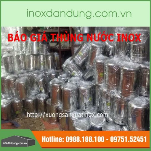 Bao gia thung nuoc inox truong hoc | Inox dân dụng Toán Huệ