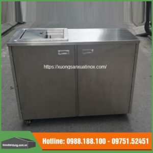 Báo giá tủ trà sữa inox 201 loại nhỏ