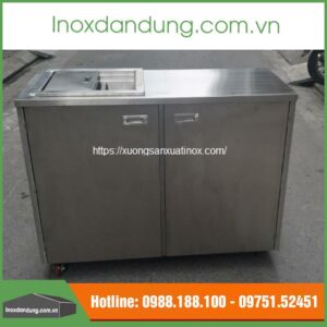 Báo giá tủ trà sữa inox loại nhỏ