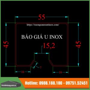 Bản vẽ u inox