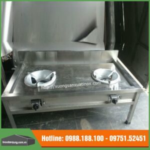 Bếp đảo inox công nghiệp