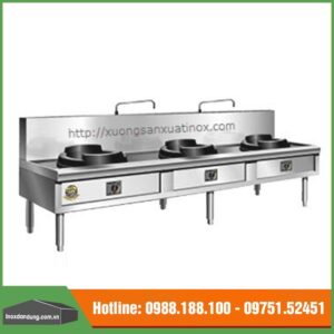 Bếp hầm inox 3 họng