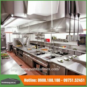 Bếp khách sạn inox cao cấp