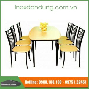 Bộ bàn ghế inox đẹp giá rẻ