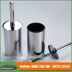 Bộ chổi cọ vệ sinh toilet inox cao cấp