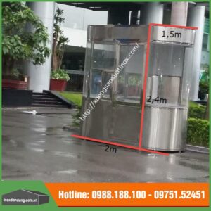 Bốt Gác Bảo Vệ Khung Inox Đẹp