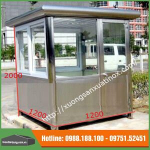 Cabin bốt gác bảo vệ inox cao cấp