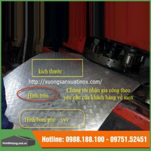 Cắt inox chống trượt theo yêu cầu