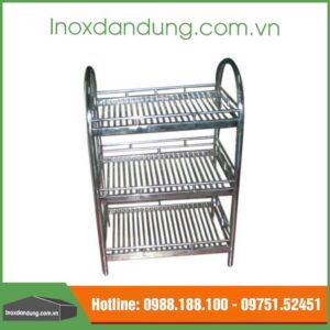 Chạn bát inox 3 tầng ống trúc