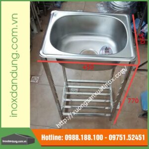 Chậu inox 1 hố