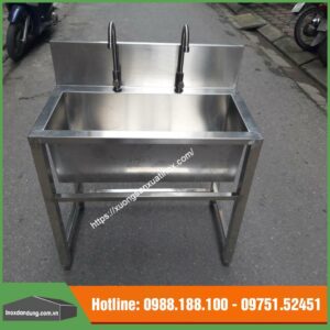 Chậu inox 1 hố loại 304 làm theo yêu cầu