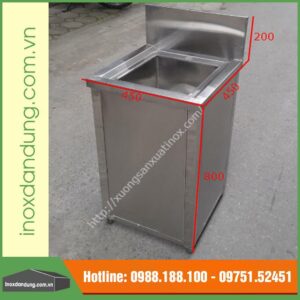 Chậu inox làm theo thiết kế