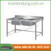 Chau rua 2 ho inox | Inox dân dụng Toán Huệ