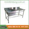 Chau rua inox 1 ho co ban | Inox dân dụng Toán Huệ