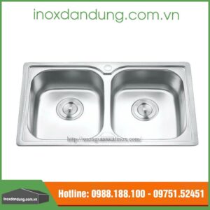Chậu rửa inox 2 hố