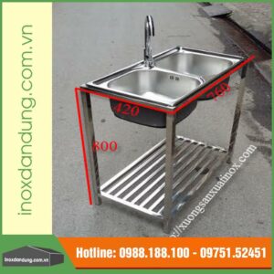 Chậu rửa inox di động