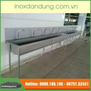 Chậu rửa inox trường học