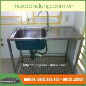 Chậu rửa quán cafe inox
