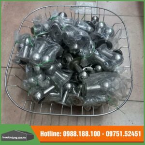 Cốc đỡ ống tròn inox bắn trực tiếp