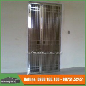 Cửa 2 cánh inox chung cư