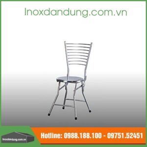 Ghế dựa inox cố định mặt inox bền đẹp