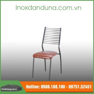 Ghế dựa inox cố định mặt nệm