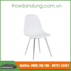 Ghế dựa inox cố định mặt nhựa