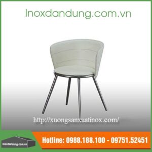 Ghế tựa inox bọc da