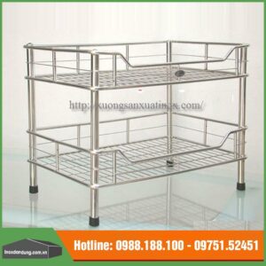 Giá chạn bát inox 2 tầng
