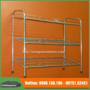 Giá để dày dép inox 3 tầng