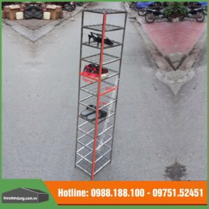 Giá giầy dép để khe cửa chung cư