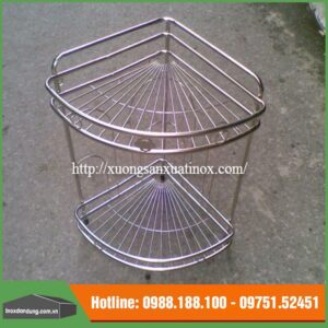 Giá góc inox 2 tầng inox 304