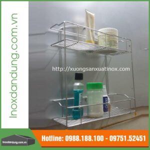 Giá kệ inox cao cấp 2 tầng