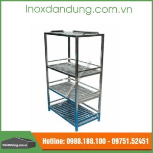 Giá kệ inox để bếp ga 4 tầng
