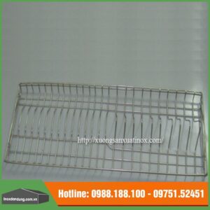 Giá kệ úp bát đĩa inox tủ bếp