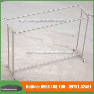 Giá phơi inox loại có bánh xe
