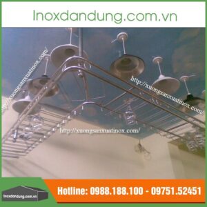 Gia treo ly quan cafe | Inox dân dụng Toán Huệ