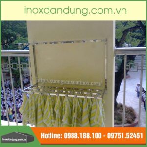 Giá vắt khăn inox gắn tường
