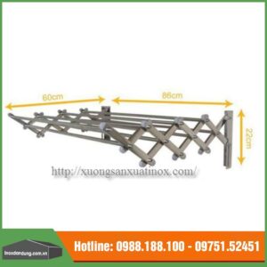 Giàn Phơi Inox Gắn Tường