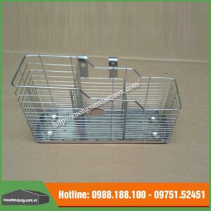 Giỏ đũa 3 hố inox