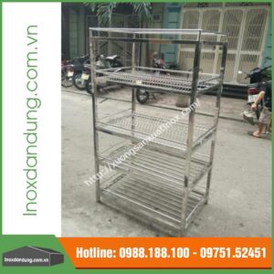 Kệ đa năng inox 5 tầng