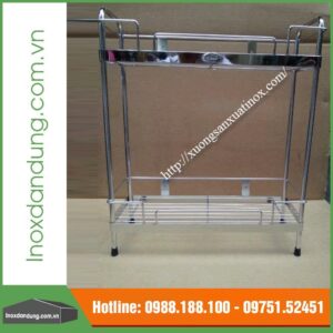 Kệ gia vị 2 tầng inox
